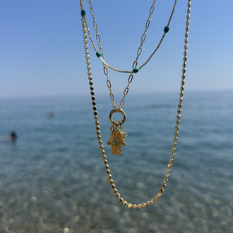 Altın Kaplama 14K Rabia Ana Eli Set