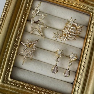 Vip 14K 5 Li Küpe Set