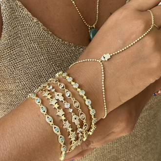 Vip 14K Bileklik ve Şahmeran Set