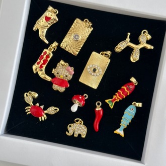 Altın Kaplama Hello Kitty Charm Uç