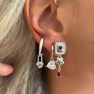 Vip 14K Üçlü Küpe Set