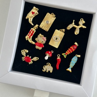 Altın Kaplama Minik Fil Charm