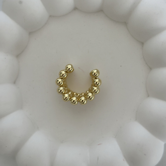 Vip 14K Dört Sıralı Topcuk Detay Kıkırdak Küpe