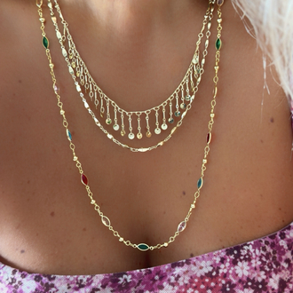 Vip 14K Puz Detaylı Kolye Set