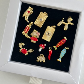 Altın Kaplama Mantar Charm