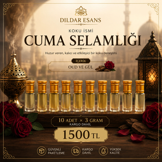 10 Adet 3 Gram Cuma Selamlığı Esans