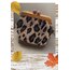 Ahşap Burslu Leopar Çanta