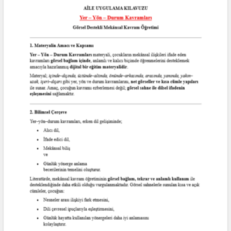 Yer Yön Durum Kavramları