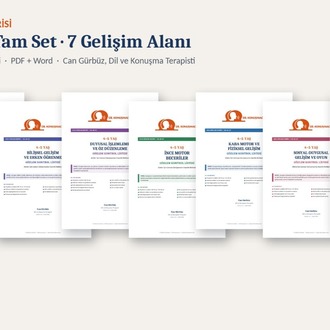 4–5 Yaş Aile Gözlem Serisi – Tam Set (7 Gelişim Alanı, 300 Madde) | PDF