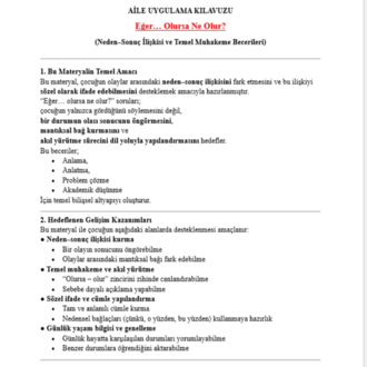 Eğer… Olursa Ne Olur? 