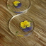 Menekşeli bardak altlığı set 