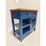 MATE KOYU MAVİ MAT LAKE (RAL 5007) MUTFAK SERVANT MOBİLYASI