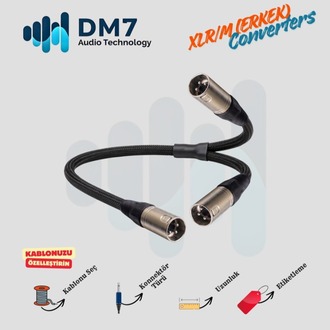 XLR/M (Erkek) Dönüştürücü Y-Kablo