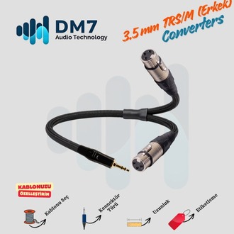 3.5mm TRS/M (Erkek) Dönüştürücü Y-Kablo