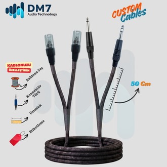 2 XLRM (Erkek) - 2 TS/TRS Ara Bağlantı Kablosu