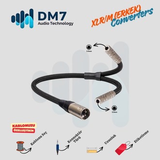 XLR/M (Erkek) Dönüştürücü Y-Kablo