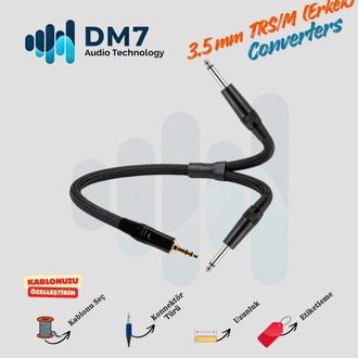 3.5mm TRS/M (Erkek) Dönüştürücü Y-Kablo