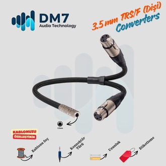 3.5mm TRS/F (Dişi) Dönüştürücü Y-Kablo