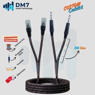 2 XLRM (Erkek) - 2 TS/TRS Ara Bağlantı Kablosu