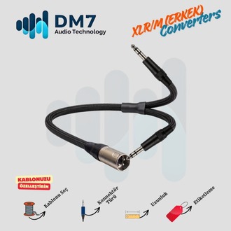 XLR/M (Erkek) Dönüştürücü Y-Kablo