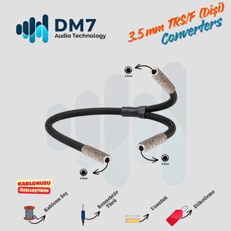 3.5mm TRS/F (Dişi) Dönüştürücü Y-Kablo
