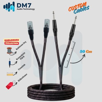 2 XLRM (Erkek) - 2 TS/TRS Ara Bağlantı Kablosu