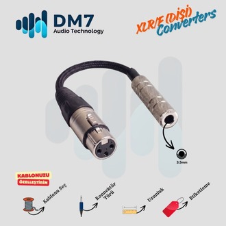 XLR/F (Dişi) Dönüştürücüler