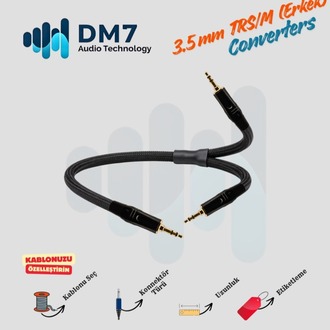 3.5mm TRS/M (Erkek) Dönüştürücü Y-Kablo
