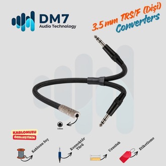 3.5mm TRS/F (Dişi) Dönüştürücü Y-Kablo