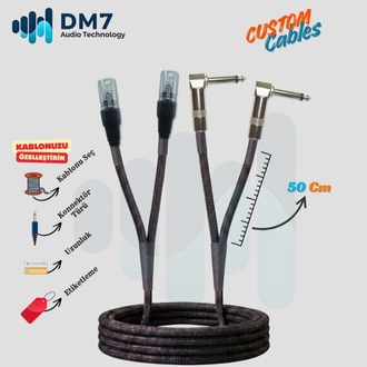 2 XLRM (Erkek) - 2 TS/TRS Ara Bağlantı Kablosu