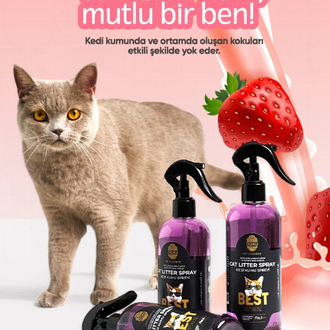 DOKU KEDİ KUMU KOKU GİDERİCİ SPREY