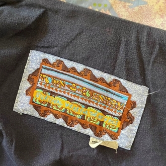 vintage unisex 90s soyut desen mont