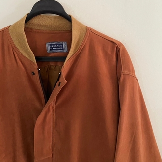 Versace Classıc v2 vintage 90s süet bomber jacket