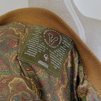 V İtaliano Vintage orj süet deri unisex 90s mont