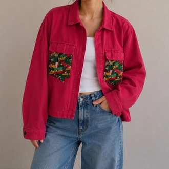 vintage 90s tasarım jacket