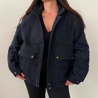 vintage unisex 90s kaşe mont