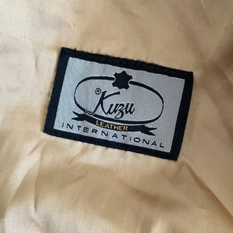 80s unisex orj kuzu deri mont