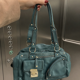 Vintage y2k deri çanta nine west