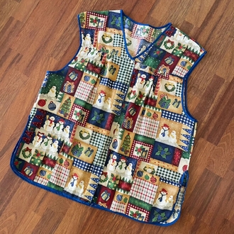 Vintage Christmas unisex yelek