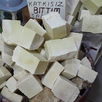 %100 Doğal El Yapımı Saf Bıttım Yağından Bıttım Sabunu 1 KG(Siirt Doğal Gıda)