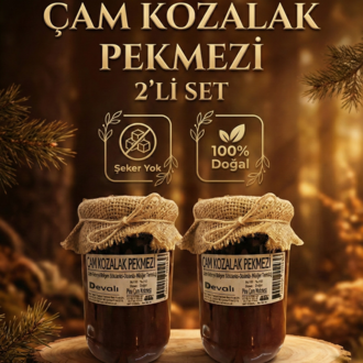 2 Adet Dr.Devalı Doğal Çam Kozalak Pekmezli Özel Karışım(Şekersiz) 800 g