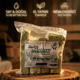 %100 Doğal El Yapımı Saf Bıttım Yağından Bıttım Sabunu 1 KG(Siirt Doğal Gıda)