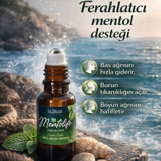 Dr.Devalı Mentolife Organik Sıvı Mentol Roll On Metal Masaj Başlık 15 ml
