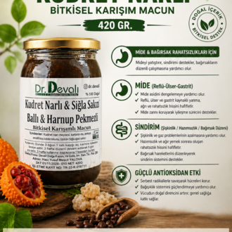 Dr.Devalı Mide Rahatsızlıklarına Kudret Narlı Bitkisel Karışım Macun 420 GR