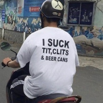 Tit Clits Beer Cans T-Shirt