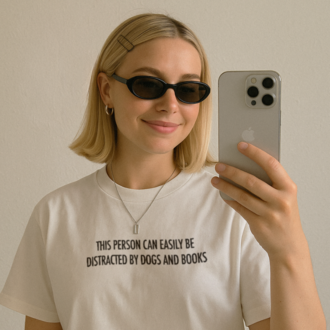Dogs & Books T-Shirt