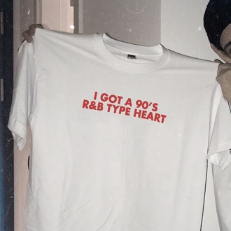 90's R&B Type Heart T-Shirt