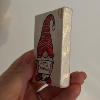 Merry Christmas Tuval Magnet