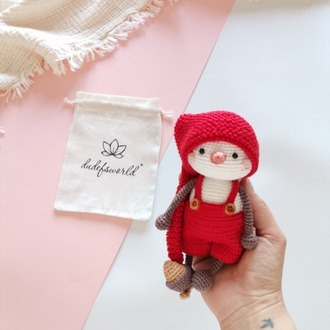 Amigurumi Kardan Adam Piti Oyuncak