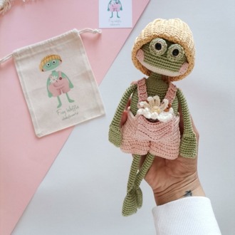 Amigurumi Kurbağa Waffle Oyuncak